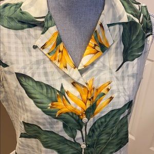 Tommy Bahama Silk Sleeveless Floral Top